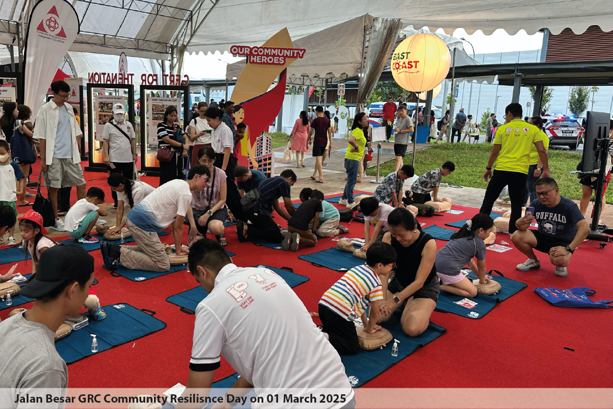 Photo of DARE public engagement at Jalan Besar GRC-level Community Resilience Day on 1 March 2025.